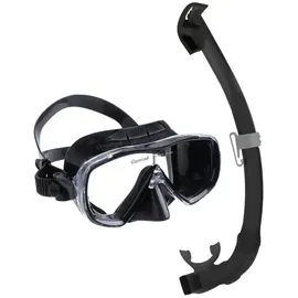 Cressi Estrella + Seal Dry - Maske und Schnorchel - Farbe: Black