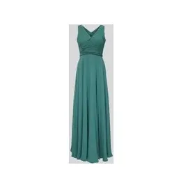 Vera Mont Abendkleid Plissee Dunkelgrün 44