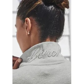 bench. loungewear Sweatjacke Damen hellgrau-melange Gr.36/38