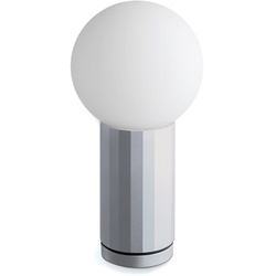 HAY - Turn On Tischleuchte, aluminium