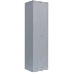 Einzel Spind Stahl-Kleiderschrank für Schwarz-Weiss-Trennung 510420 grau