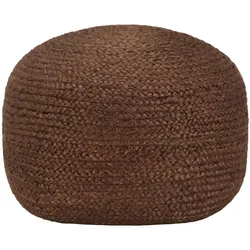 vidaXL Handgefertigter Sitzpuff Braun 40 x 45 cm Jute