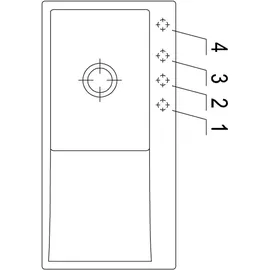 Villeroy & Boch Subway Style 60 flat links chromite + Handbetätigung
