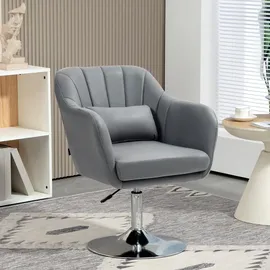 Homcom Drehstuhl Polyester Grau
