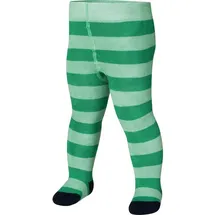 Playshoes Thermo-Strumpfhose Block-Ringel Grün - 86/92
