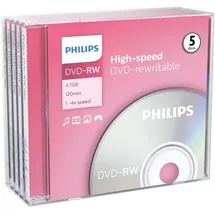 Philips DVD-RW 4,7GB 4x 5er Jewelcase