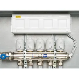 Evenes Fußbodenheizung Raumregelung Set drahtgebunden Evenes® Eberle Stellantriebe