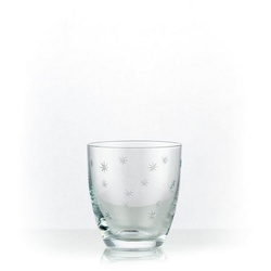 Crystalex Whiskyglas Kate Sterne geschliffen Wassergläser 300 ml 6er Set, Kristallglas, geschliffen