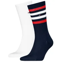 Tommy Hilfiger Socken TH MEN SPORT SOCK 2P STRIPE (2-Paar) mit farbenfrohen Streifendetails blau 39-42
