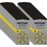 180x Rayovac Hörgerätebatterien 10 Extra Advanced 1,45V 105mAh 10AU-6XEMF