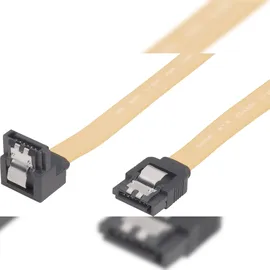 Renkforce SATA II (300) Kabel L-Typ mit kurzem Stecker 1x gewinkelt 0,5m