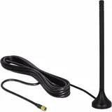 DeLock 12588 12588 LTE-Antenne 5 dBi 12,5 cm starr omnidirektional mit magnetischem Standfuss und Anschlusskabel RG-174 A/U 3