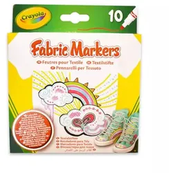 Crayola: 10er-Set Textilmarker