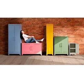 BISLEY Fern Mini Aktenschrank 38 x 40 x 72,5 cm blau