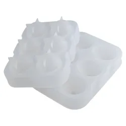 Eiswürfelform, Silikon - 6 Kugeln (4,5cm)