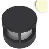 Fiai IsoLED Sockelleuchte Aluminium 10,5 cm 6W inkl. LED warmweiß sandschwarz