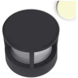 Fiai IsoLED Sockelleuchte Aluminium 10,5 cm 6W inkl. LED warmweiß sandschwarz