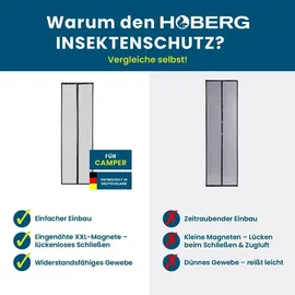 Hoberg Insektenschutzvorhang 60 x 180 cm Schwarz