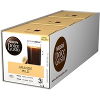 NESCAFÉ Dolce Gusto Grande Mild 48 Kaffeekapseln (100% Arabica Bohnen, Mildes Aroma und feine Crema, Aromaversiegelte Kapseln), 3er Pack (3x16 Kapseln)