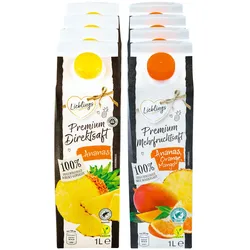 Lieblings Premium Direktsaft 1 Liter, verschiedene Sorten, 8er Pack