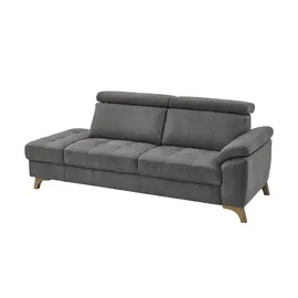 meinSofa Recamiére Chloris ¦ grau ¦ Maße (cm): B: 221 H: 107 T: 102.0