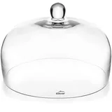 Lacor 61809 Abdeckung für Teller, schützt Lebensmittel, ideal zum Aufbewahren und Präsentieren von Lebensmitteln, Borosilikatglas, sehr robust, Ø 29 cm, Höhe: 15 cm, Kristall