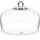 Lacor 61809 Abdeckung für Teller, schützt Lebensmittel, ideal zum Aufbewahren und Präsentieren von Lebensmitteln, Borosilikatglas, sehr robust, Ø 29 cm, Höhe: 15 cm, Kristall