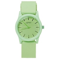 Esprit Chronograph Kunststoffuhr mit Gummiarmband grün