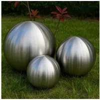Köhko Dekokugel 3er Ø 18-24-28 cm Silber