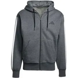 adidas Essentials 3-Streifen Kapuzensweatjacke Herren Schwarz M