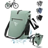 MIVELO Fahrradtasche 25 l Olivgrün