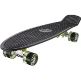 Ridge PB-27-Black-ClearGreen Skateboard, Black/Clear Green, 69 cm