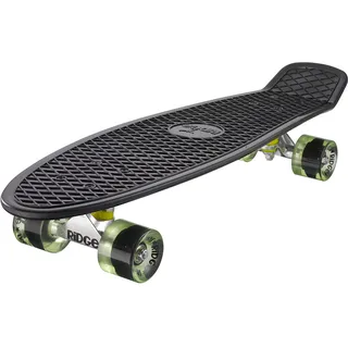 Ridge PB-27-Black-ClearGreen Skateboard, Black/Clear Green, 69 cm