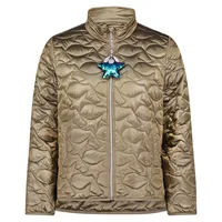 Cartoon Steppjacke mit Eingrifftaschen in Dusky Green - 44