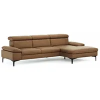 CASEDO Ecksofa Palma Leder Braun Cognac