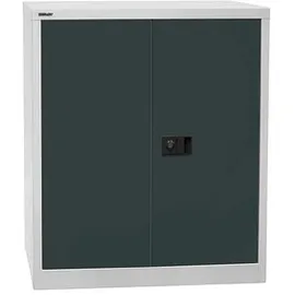 BISLEY Stahlschrank Universal E402A01G525 lichtgrau, anthrazitgrau 91,4 x 40,0 x 100,0 cm, aufgebaut