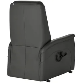 Hukla Fernsehsessel Dean Leder 70 x 107 x 88 cm Schwarz elektrisch