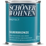 Schöner Wohnen Protect Metallglanzfarbe Silberbronze wetterfest 125 ml - NEU -