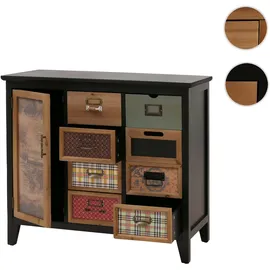 Mendler HWC-O63 Apothekerkommode 80x91x40 schwarz
