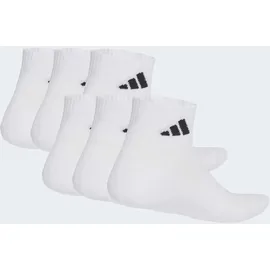adidas Cushioned Essentials Ankle Socken 6er Pack Schwarz/Weiß 46-48