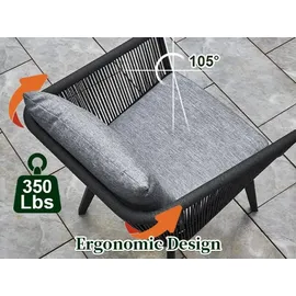 Rainsworth Gartenlounge-Set Rattan, Gartenlounge Set Rattan Gartenmöbel Set 8 Persons