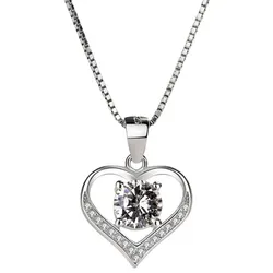 Silberkette "Heart", Damen, Gr. one size, Silber 925 (Sterlingsilber), silber (silbern), COLLEZIONE ALESSANDRO, Basic, Halsketten, aus 925 Sterling Silber
