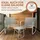 Blumtal Gartenlounge Set 3-tlg. Grau