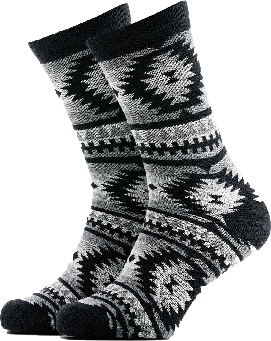 Rokker Native, chaussettes unisexes - Gris/Noir - 36-39 EU