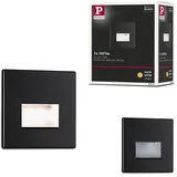 Paulmann LED Wandeinbauleuchte Edge Quadro eckig 230 V Schwarz matt
