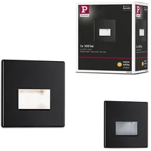 Paulmann LED Wandeinbauleuchte Edge Quadro eckig 230 V Schwarz matt