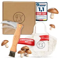 ELI Pilzmesser mit integrierter Bürste und Baumwolltasche
