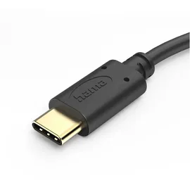 Hama USB-C auf USB-C 0,5 m Schwarz