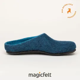 Gottstein Magicfelt Hausschuh Filz Pantoffeln, blau 40