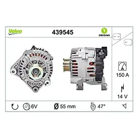 Valeo 439545 Generator Generator-Ladestrom: 150A, Spannung: 14V